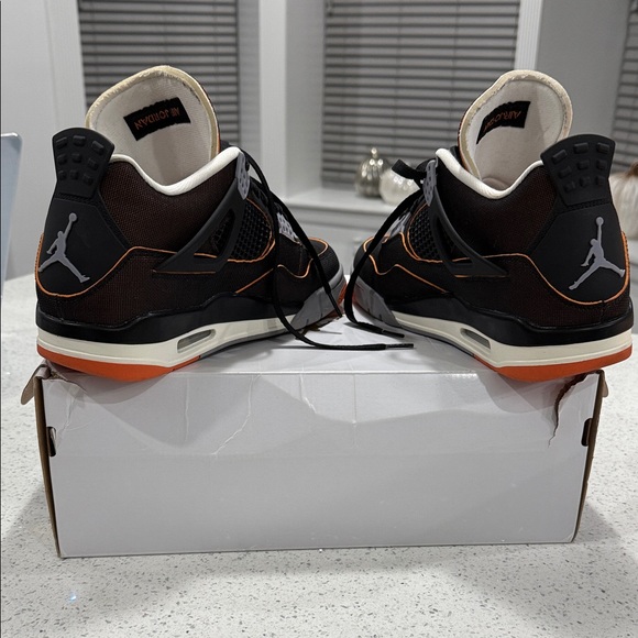 Nike Women's Sneakers Black and Orange - Picture 3 of 5